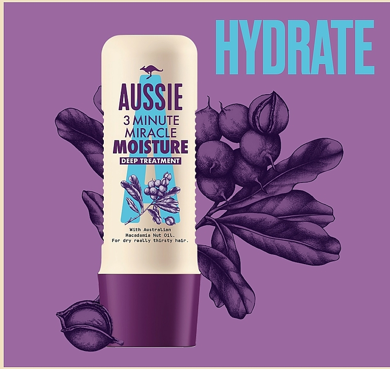 aussie 3 minutes miracle moisture intensywna odżywka do włosów suchych