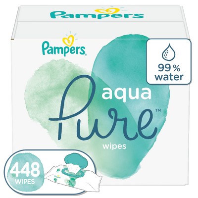 pampers aqua pure wipes target