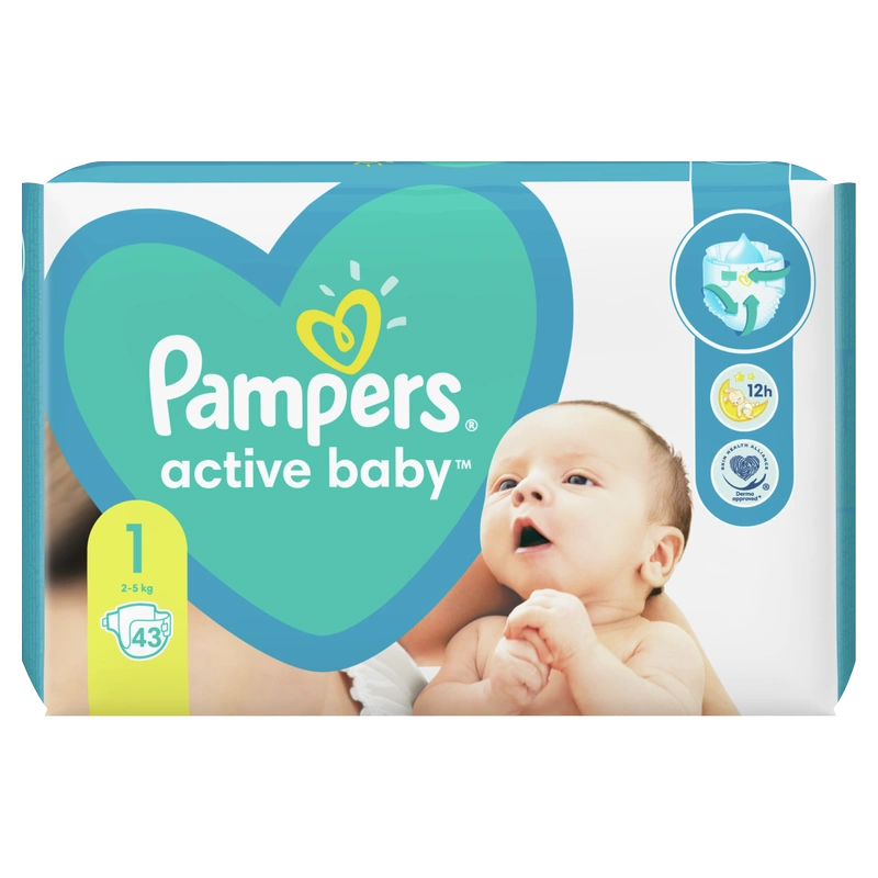 pampers dziecko wielkości owoca