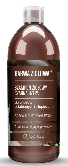 barwa ziołowa szampon do włosów czarna rzepa skład