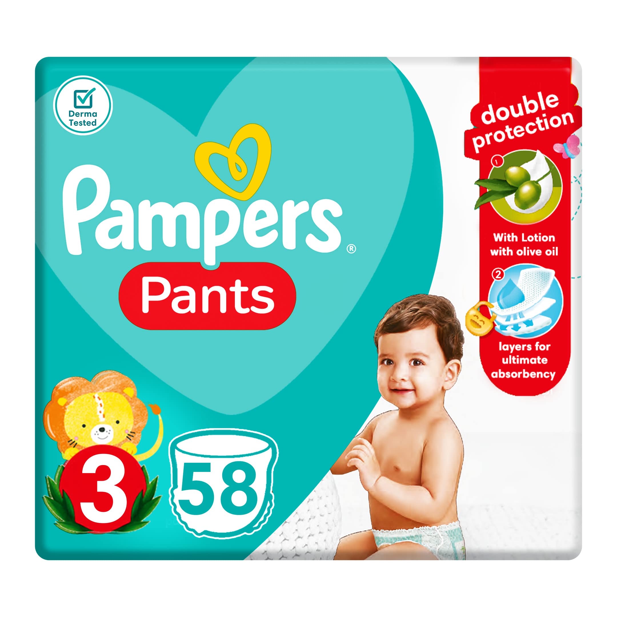 pampers 3 58 sztuk