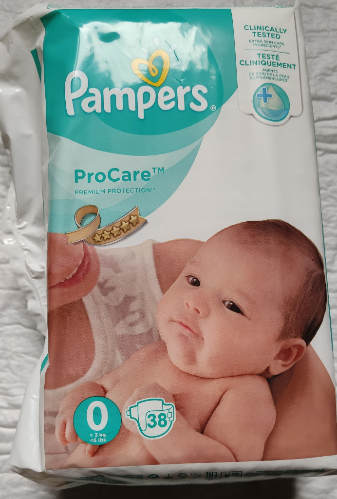 pampers procare 1 pieluchy 2 5 kg 38 szt