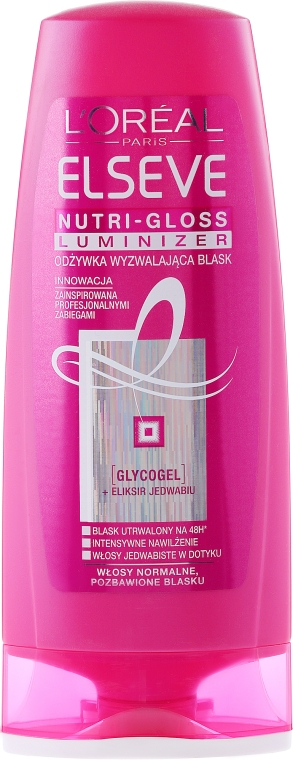 szampon i odżywka elseve nutri-gloss luminizer