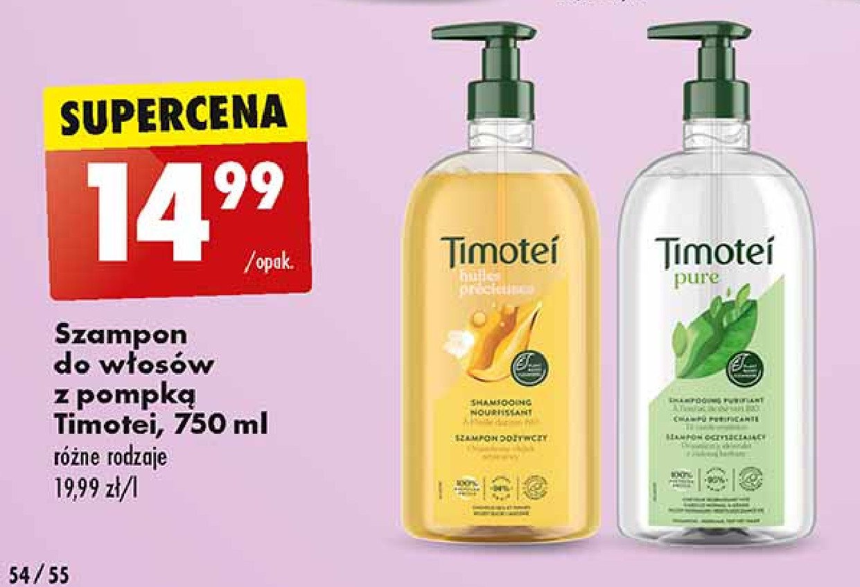 timotei szampon drogocenne olejki cena