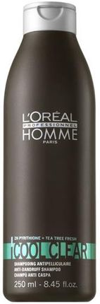 loreal homme cool clear szampon przeciwłupieżowy 250ml