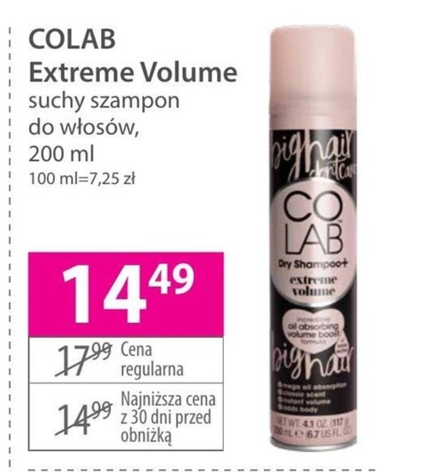 colab suchy szampon hebe