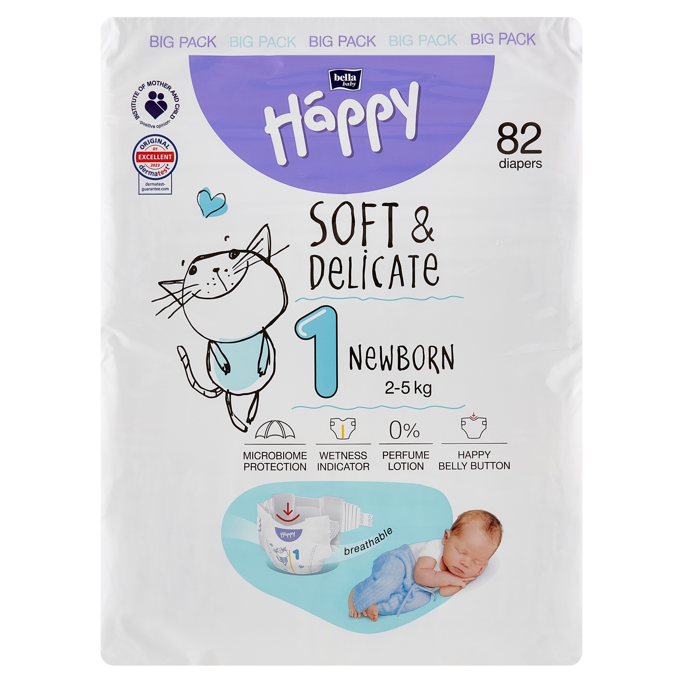 happy pieluchy 1 newborn 2-5kg wycięcie na pępek opinie