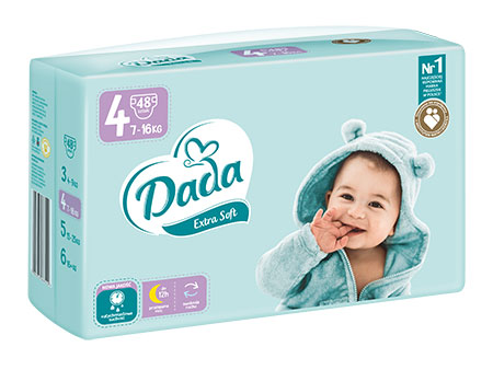 pieluchy dada extra care czy extra soft ceny