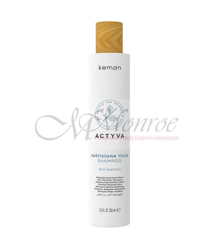 kemon actyva nutrizione ricca szampon do ekstremalnie suchych włosów 250ml