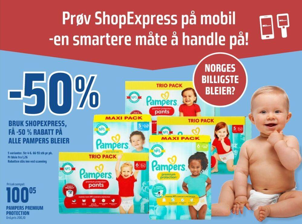 bunnpris norge pampers