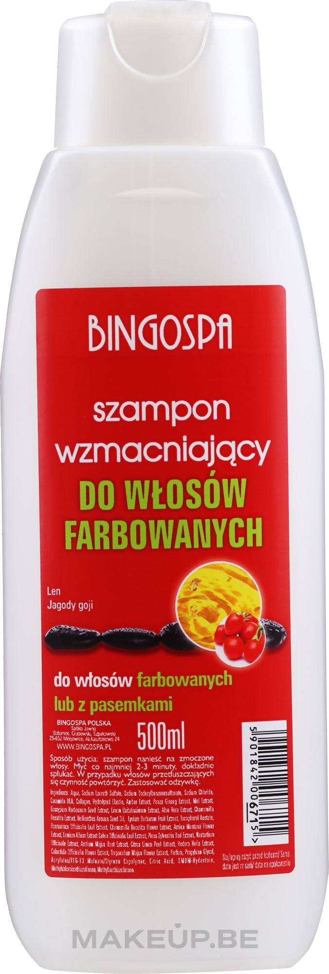 szampon wzmacniający len jagody goji bingo spa