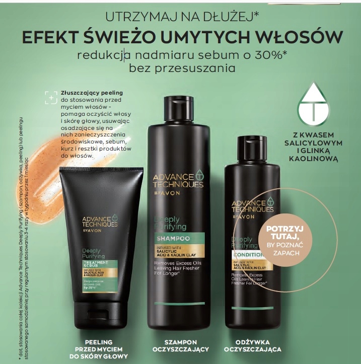 szampon do włosów przetłuszczających się avon