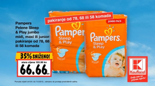 kaufland sleep and play pampers