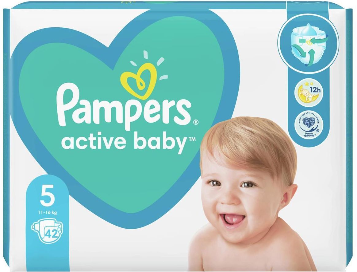 pampers active baby 5 42szt