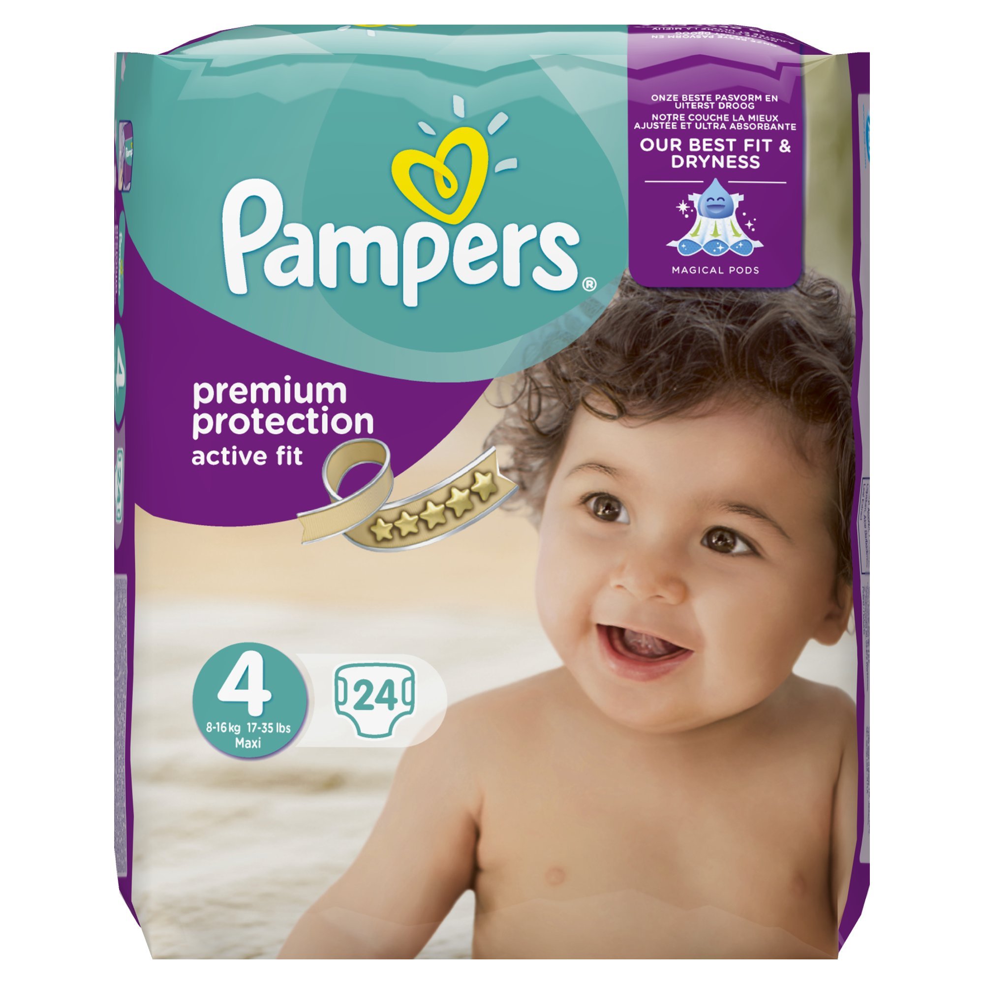 pampers premium protection active fit size 4