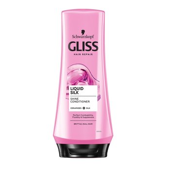 gliss kurliquid silk szampon do włosów łamliwych i matowych