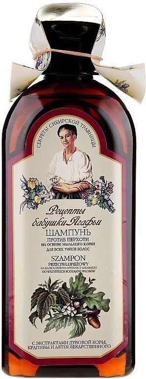 receptury babci agafii czarny szampon ziołowy przeciwłupieżowy 350ml