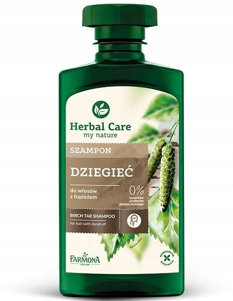 farmona herbal care szampon dziegieć 330ml