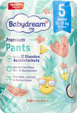 pieluchomajtki babydream 17-30 kg dziewczynka