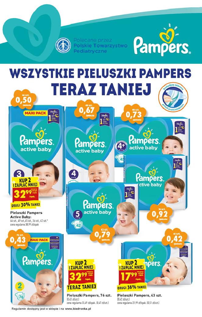 biedronka pampers 3 cena