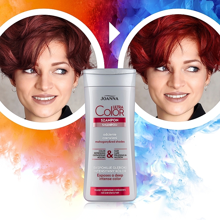 szampon i odżywki do włosów czerwonych