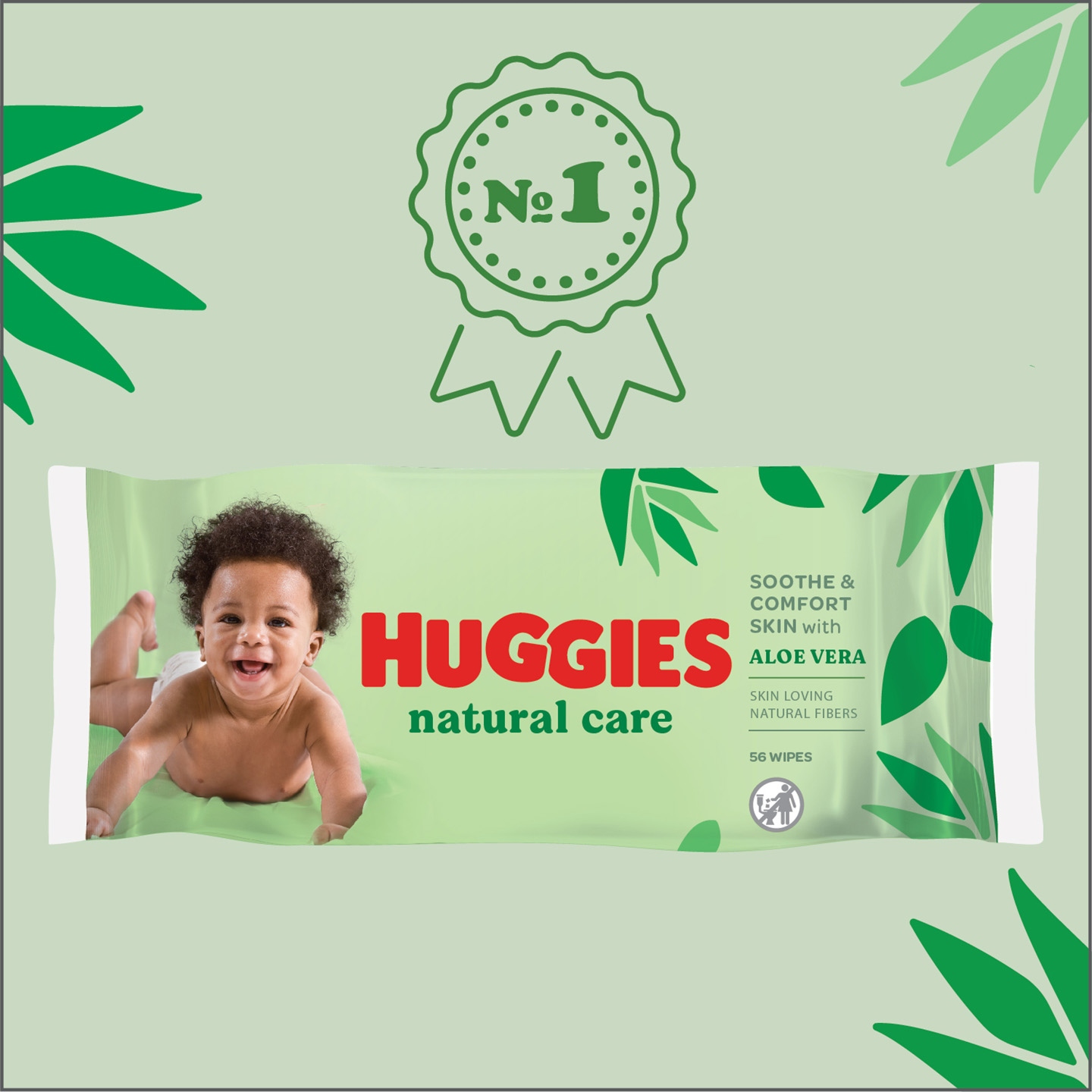 huggies natural care chusteczki nawilżane 56szt