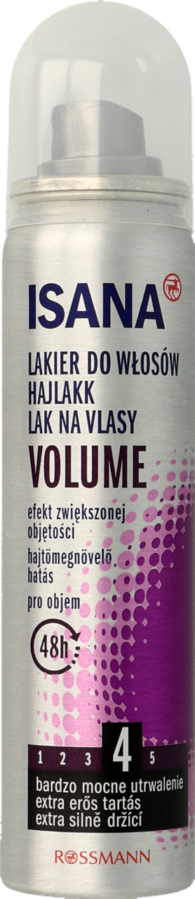 isana lakier do włosów rossmann