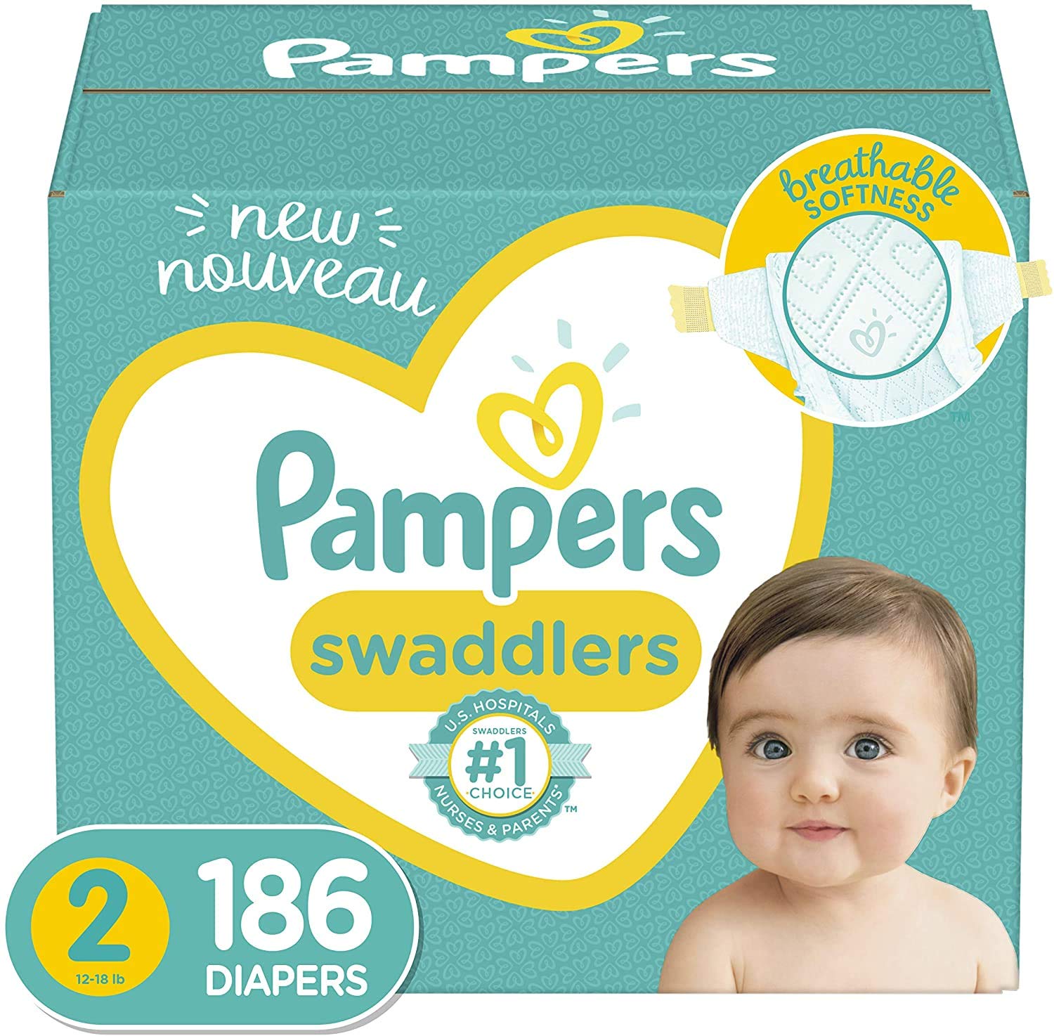 pampers swaddlers size 2