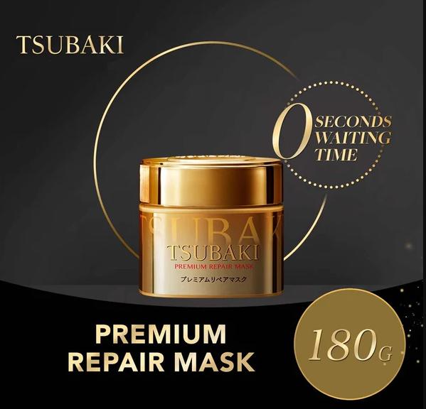 Shiseido „Tsubaki Premium” naprawcza maska do włosów 180g