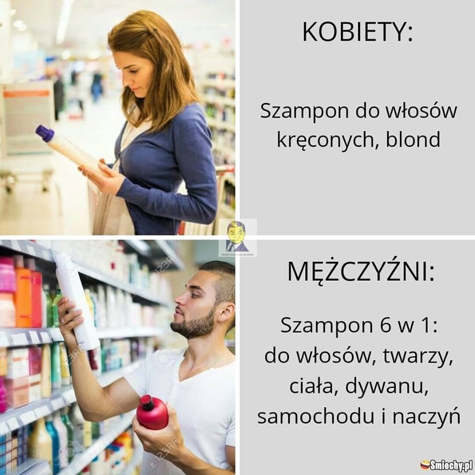 mem szampon dla kobiet vs szamponem mężczyzn