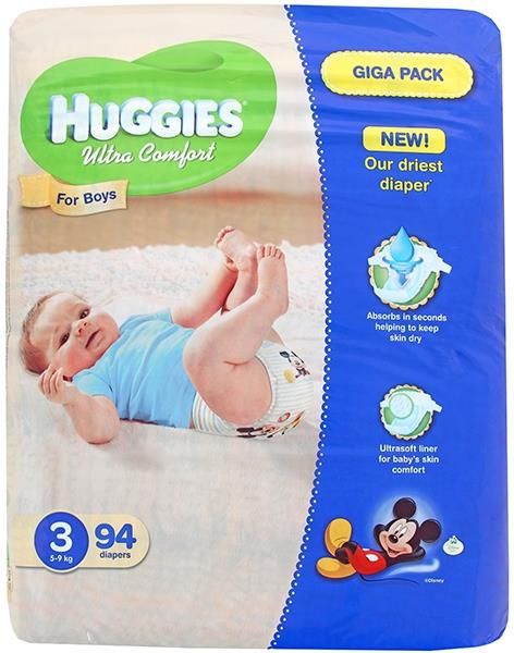 pieluchy huggies ultra comfort boy