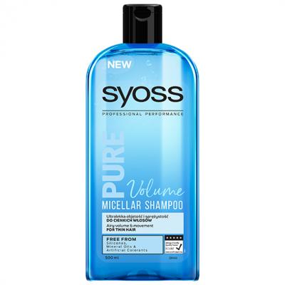 syosspure volume szampon do włosów cienkich ultralekka objętość i sprężystość