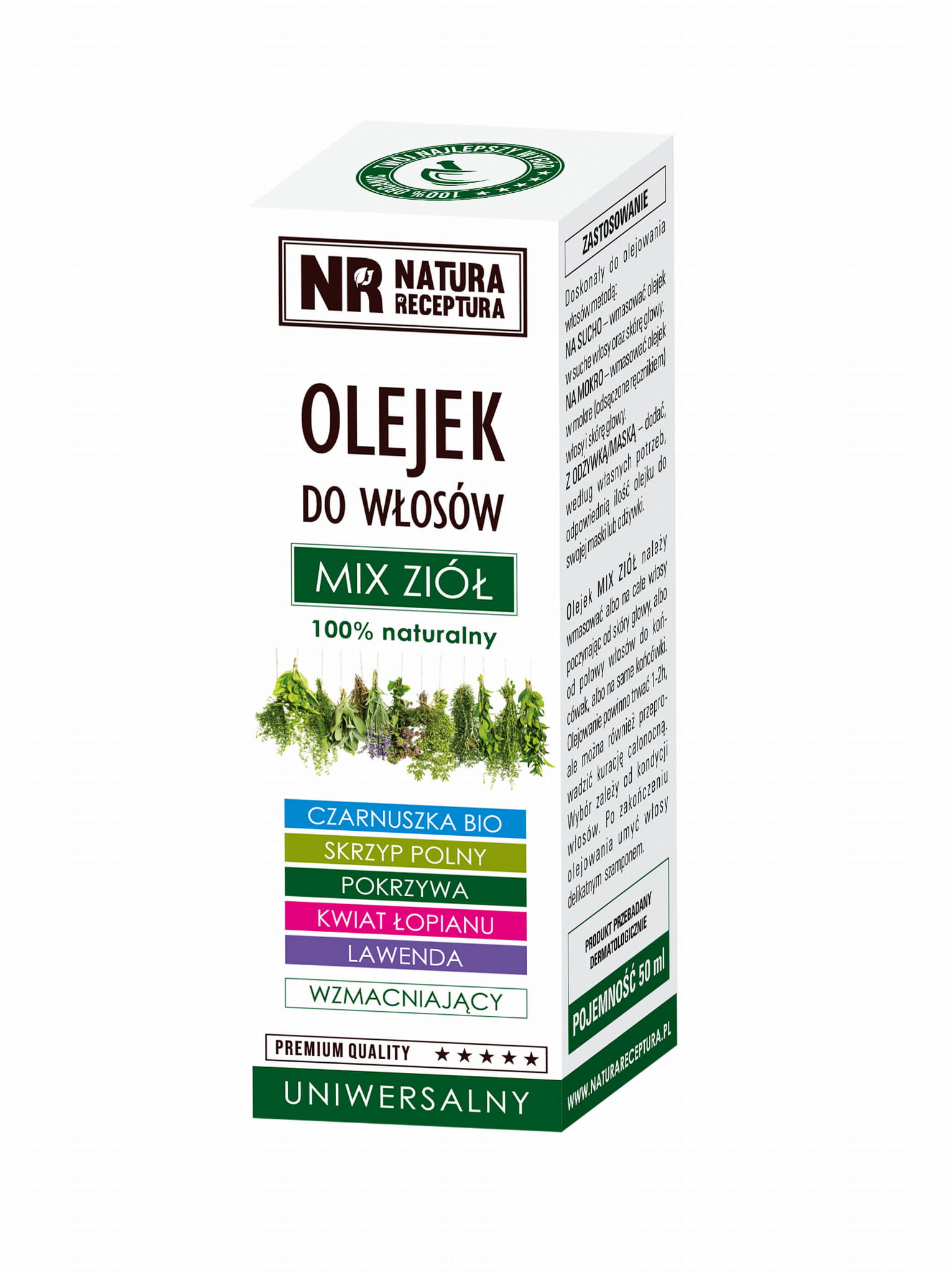 olejek do włosów natura