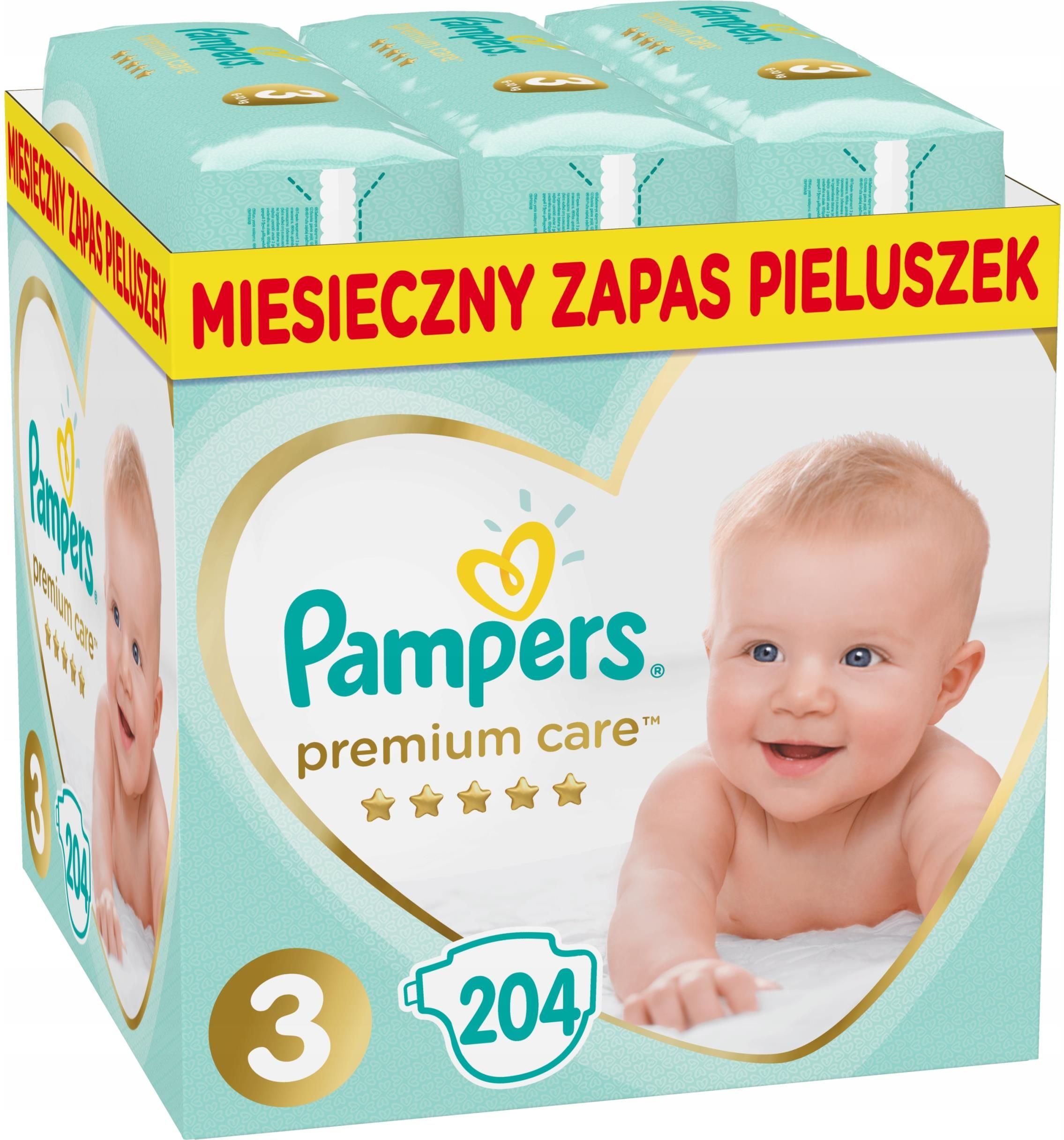 pieluchy pampers premium care 3 cena