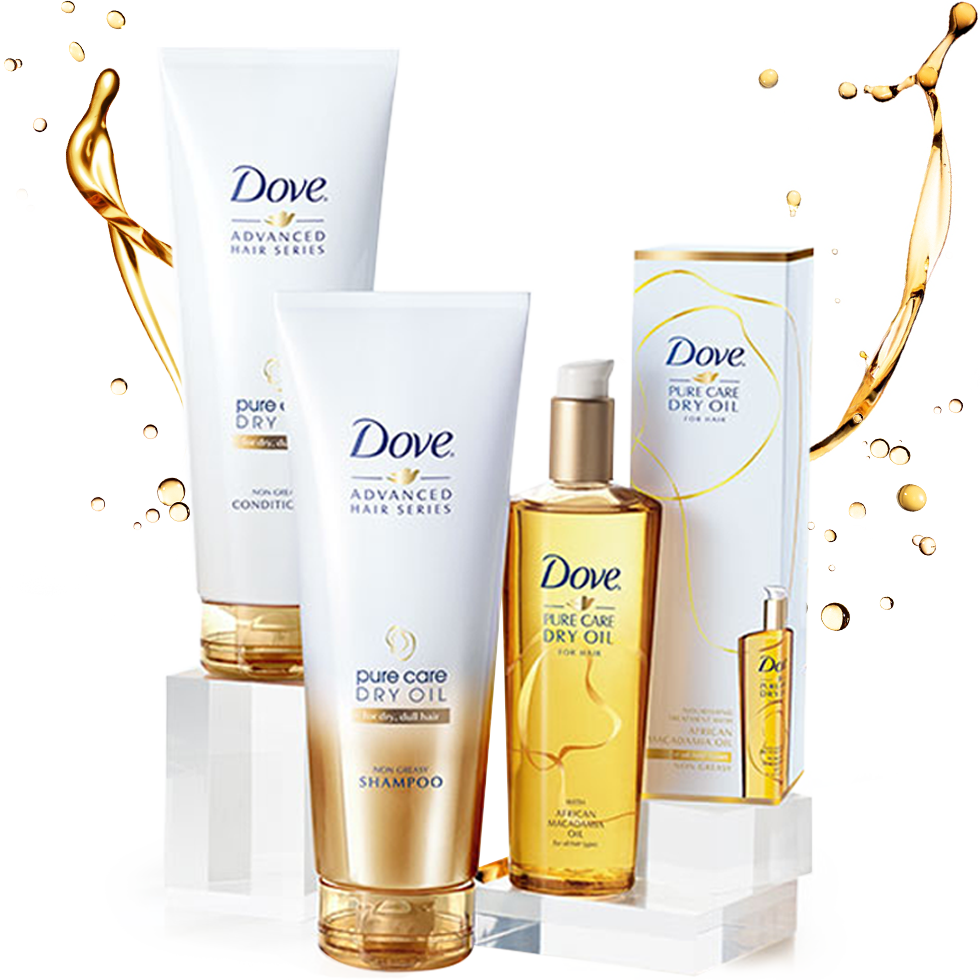 dove pure care dry oil odżywczy olejek do włosów dojrzałych