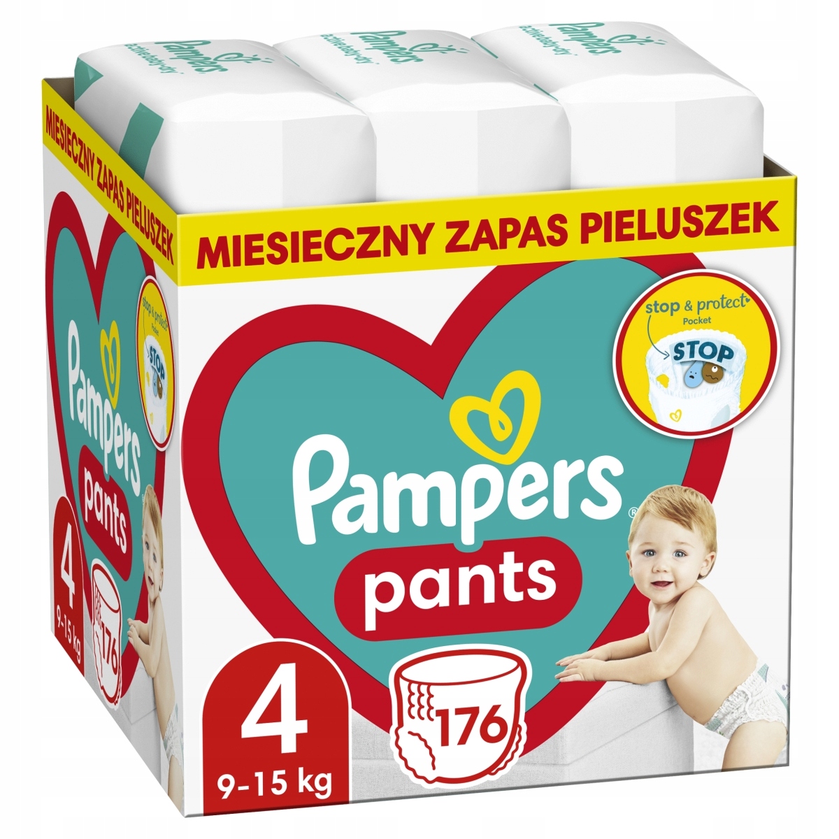 pampers pieluszki zapas 4 maxi 152 pieluchy