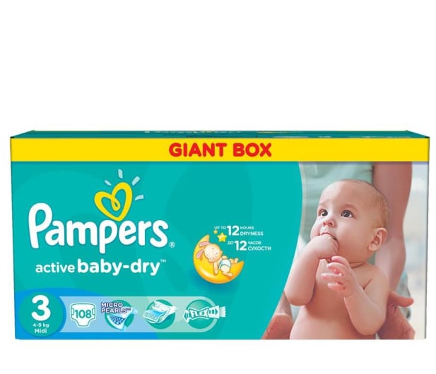 pampers 3 108 szt