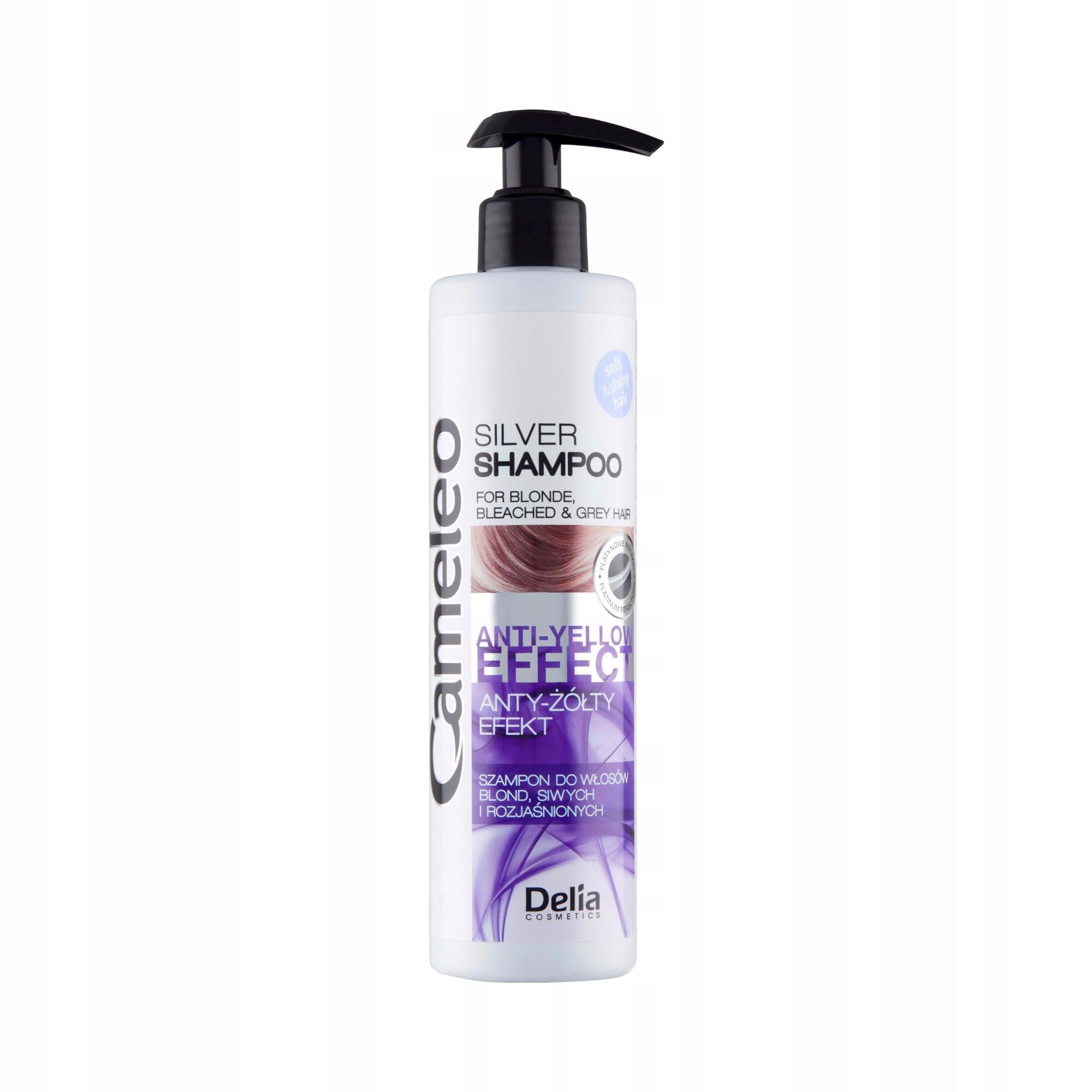 delia cosmetics cameleo silver szampon do włosów blond i siwych