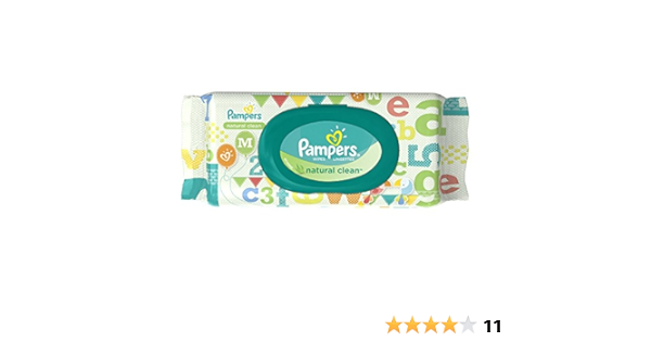 chusteczki pampers natural clean 12x64