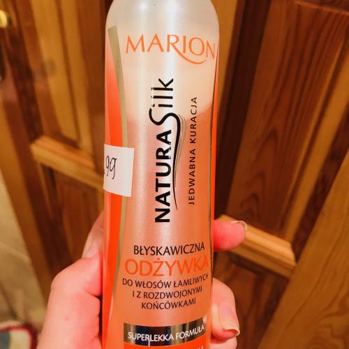 marion natura silk błyskawiczna odżywka do włosów łamliwych 150ml rossman