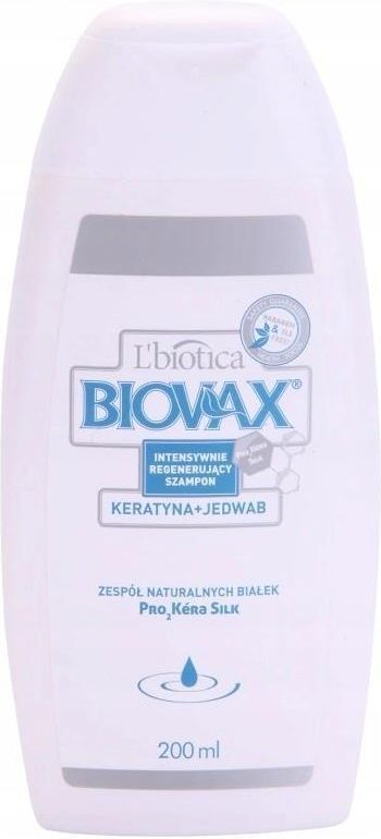 biovax włosy osłabione szampon keratyna jedwab