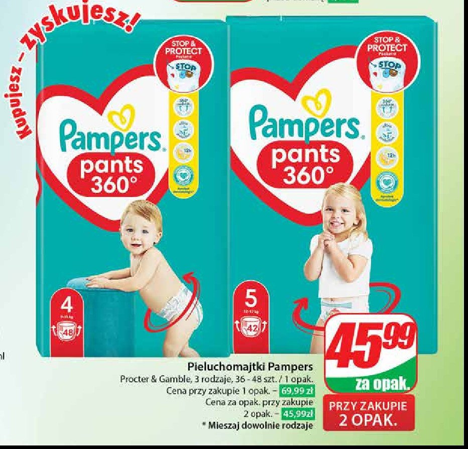 pieluchomajtki pampers 4 lidl