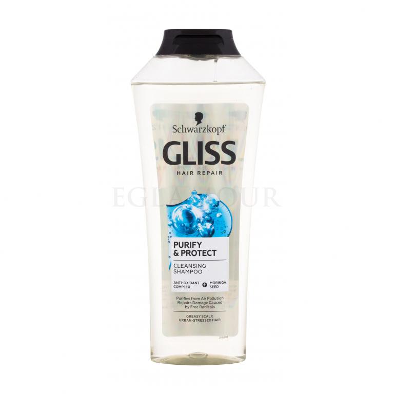 gliss purify&protect szampon włosy przetłuszczające się 400ml