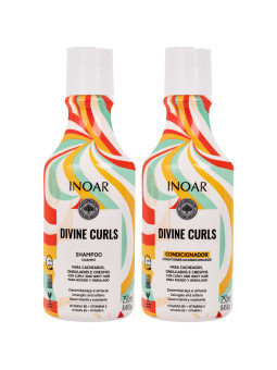 inoar divine curls szampon odżywka do włosów kręconych