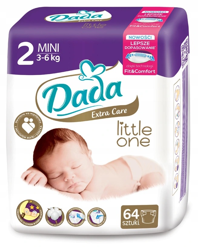 pieluchy dada extra care mini 64 szt