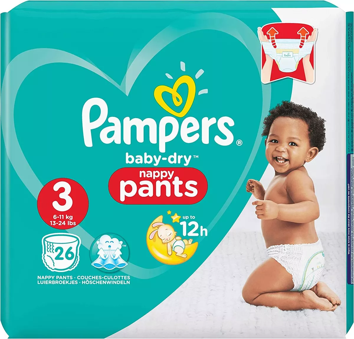 pampers pants pieluchomajtki 3 6-11kg 4x28szt