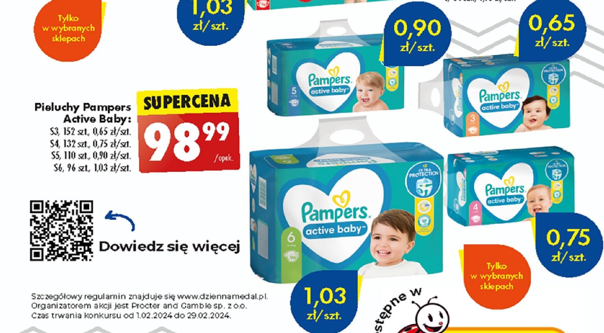 ile kupic pieluch 3 pampers