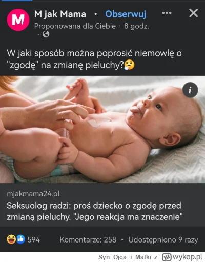 zmiana pieluchy wykop