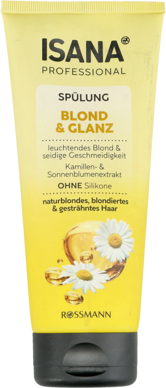 isana professional odżywka do włosów połysk koloru blond 200 ml