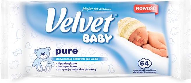 skład chusteczki nawilżane velvet baby pure opinie